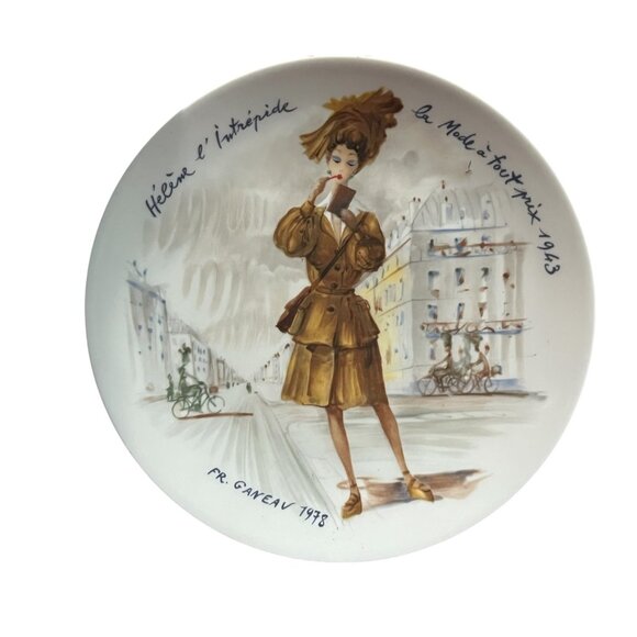 Set Of 4 D'Arceau-Limoges Collector Plates Les Femmes Du Siècle 1875-1943 - Picture 4 of 16